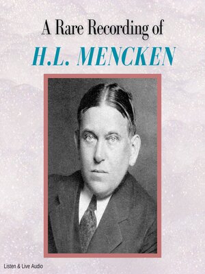 cover image of A Rare Recording of H.L. Mencken